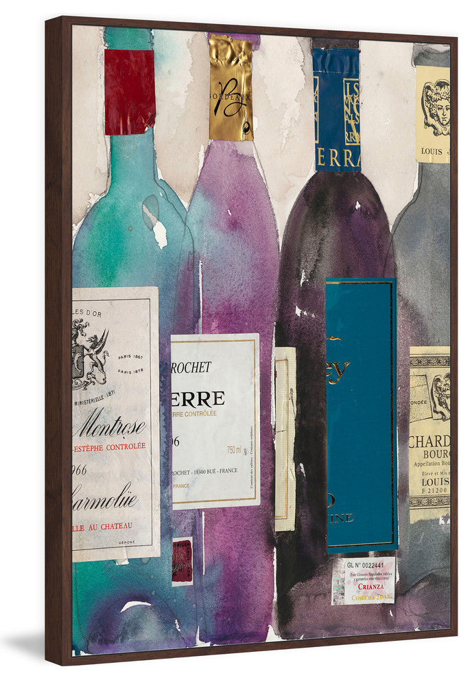 "Dinner Party II" Floater Framed Painting Print on Canvas, 30"x45"