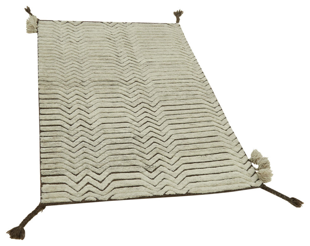 Rug N Carpet - Handmade Unique 3' 0" x 5' 0" Moroccan Runner Rug
