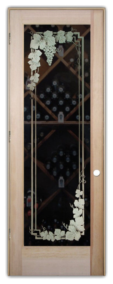 Wine Door - Vineyard Grapes Garland - Douglas Fir (stain grade) - 28" x 96"...