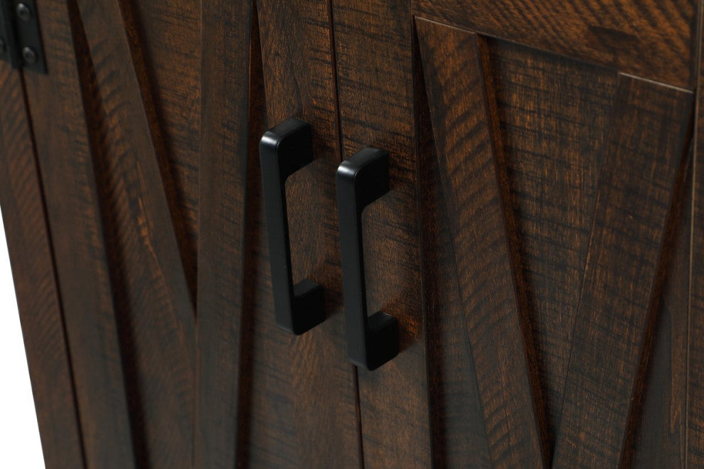 Home Living 19" Farmhouse Expresso-Light Bathroom Vanity