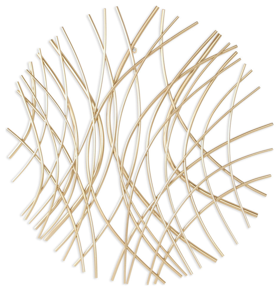 Eleni Large Abstract Wall Decor - Gold