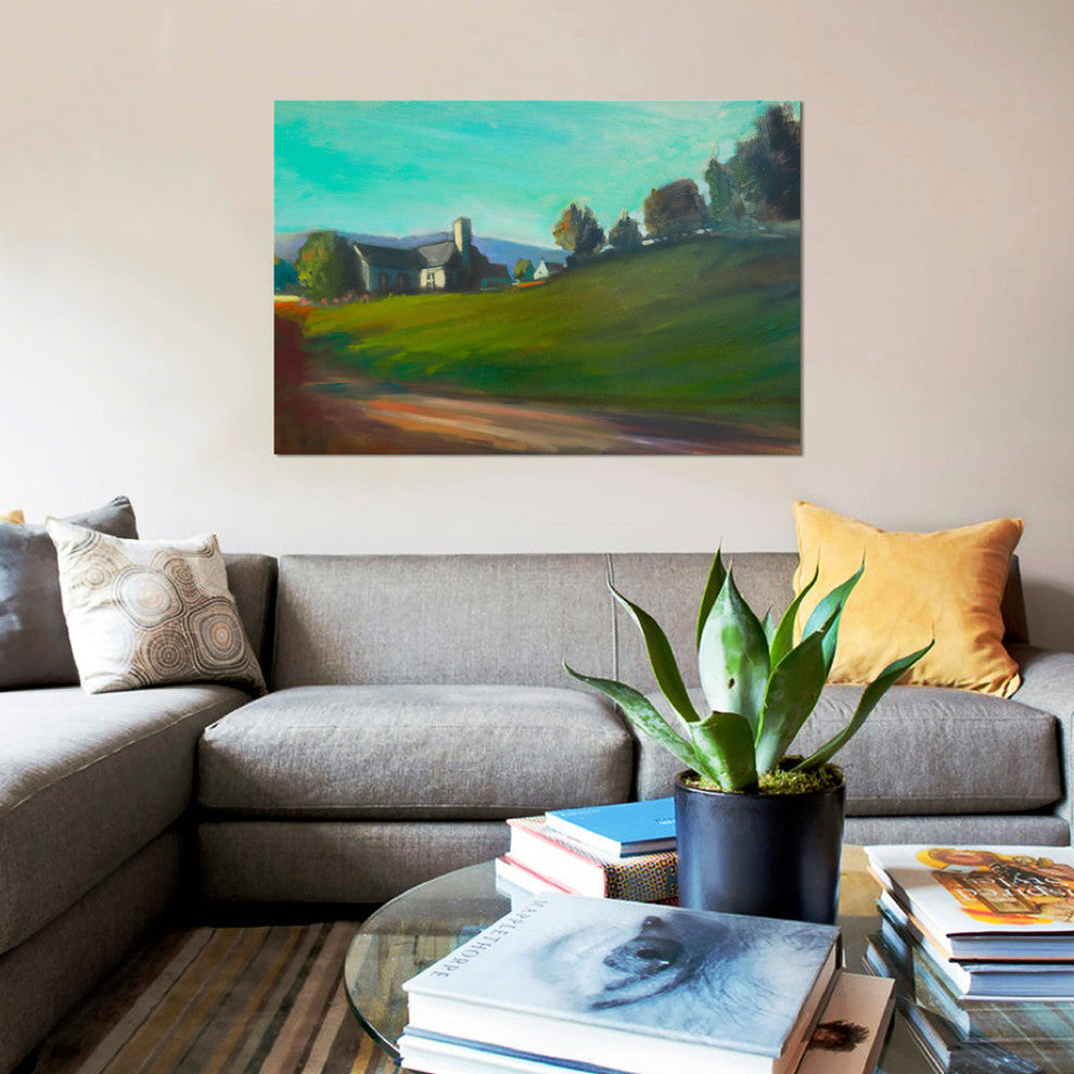 "Hillside Home" by Eddie Barbini, Canvas Print, 26"x18"