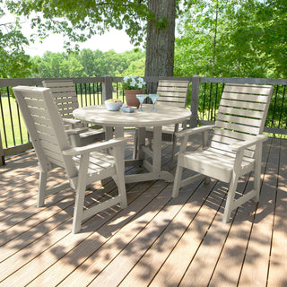 Weatherly 5-Piece Round Dining Set, Whitewash