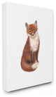 "Red Fox Watercolor" 30x40, XXL Stretched Canvas Wall Art