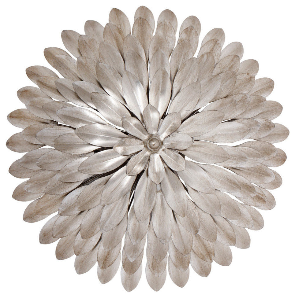 Broche 4 Light Antique Silver Ceiling Mount