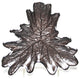 Foglia Grape Leaf Tray Brown