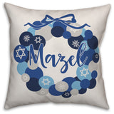 Mazel Throw Pillow, 18"x18"