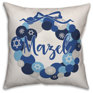 Mazel Throw Pillow, 18"x18"