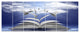 Book Pages Skyward, Abstract Canvas Art Print, 83"x32", 7 Panels