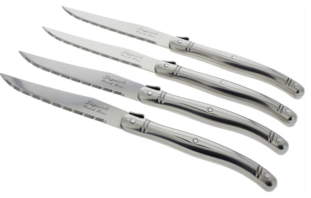 Laguiole Stainless Steel Steak Knives, Set of 4