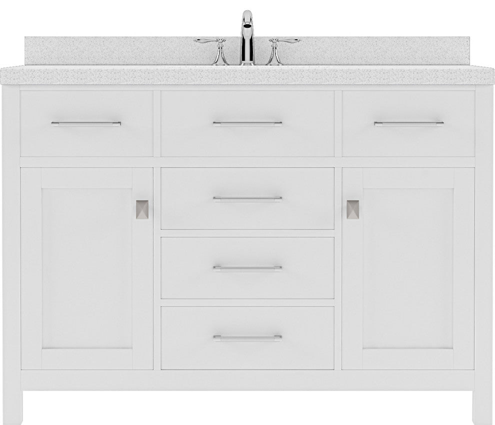 Caroline 48" Single Bathroom Vanity Set, White