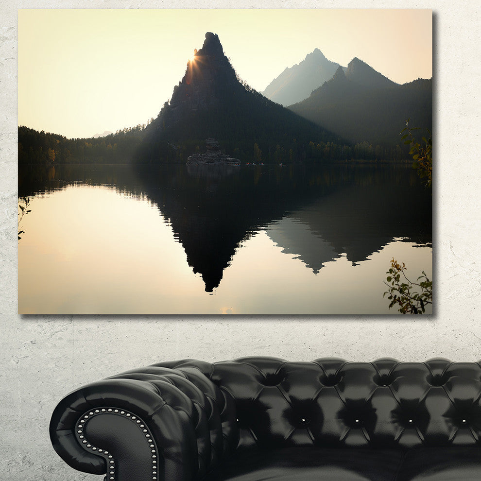 National Park Burabay at Sunset, Landscape Canvas Art Print, 40"x30"