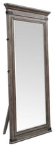 Forge 37" Wide Floor Mirror, Brushed Steel