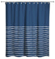 Sketch Stripes Shower Curtain, Navy and White