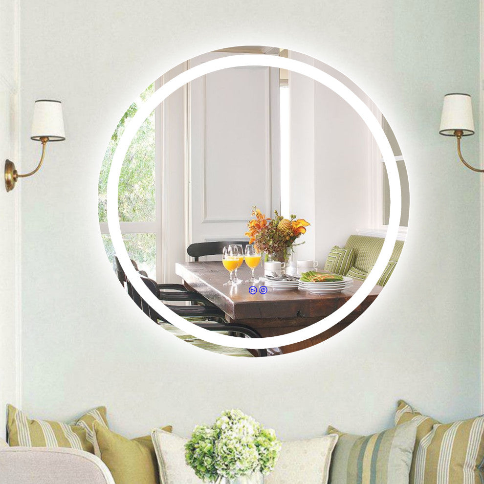 CHLOE Lighting LUMINOSITY Round TouchScreen LED Mirror