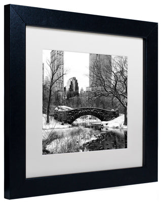 Philippe Hugonnard 'Gapstow Bridge Central Park' Matted Framed Art, 11x11