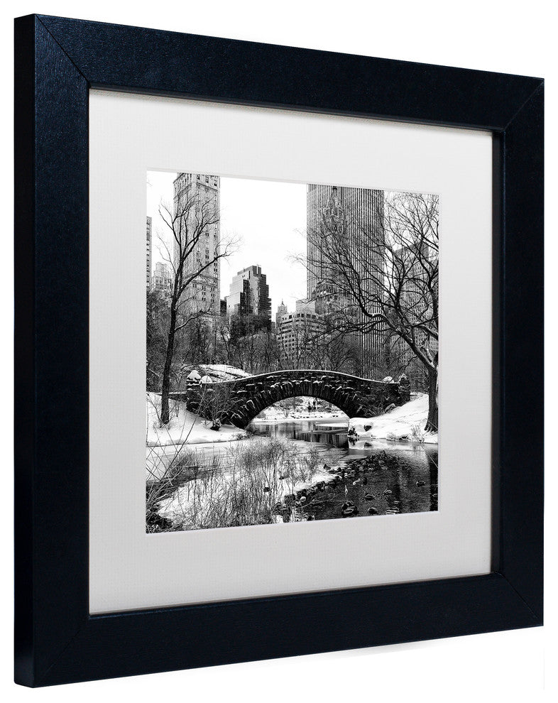 Philippe Hugonnard 'Gapstow Bridge Central Park' Matted Framed Art, 11x11