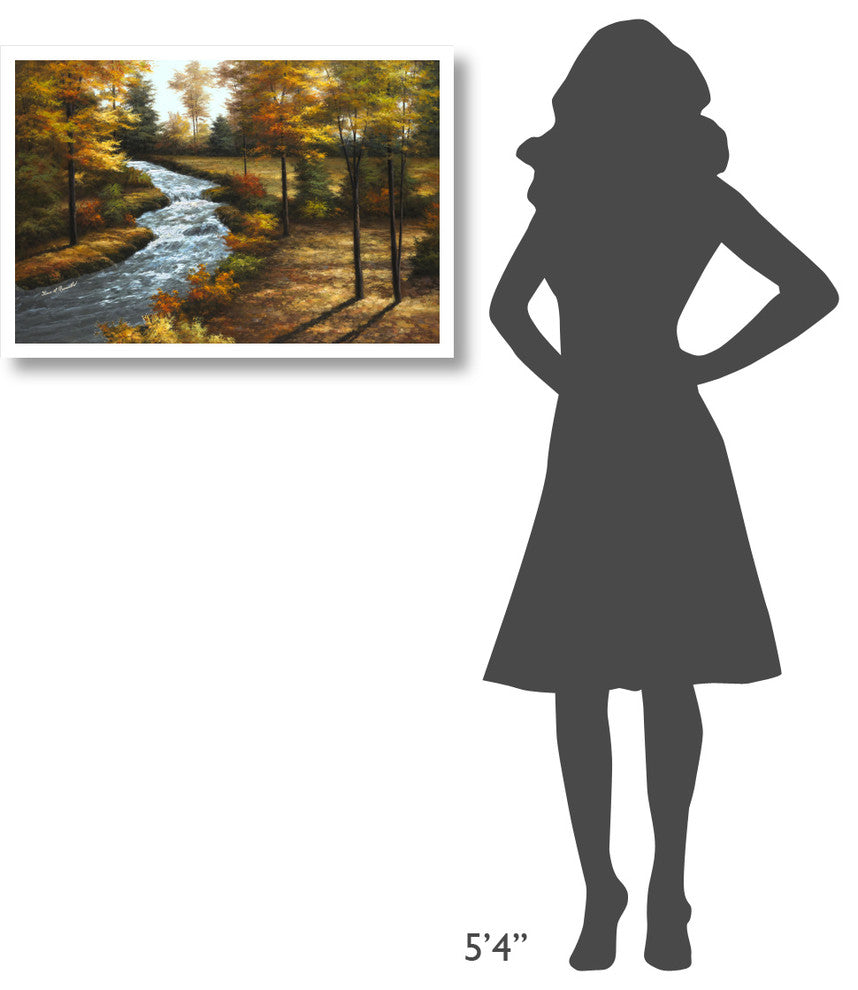 "Roaring Brook" Digital Paper Print by Diane Romanello, 32"x22"