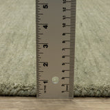 Apollo Heathered Solid Sage Green Hand-Made Wool Area Rug 10' x 13'