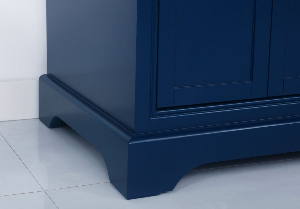 Amber Single Bathroom Vanity, Blue, Blue, 32"