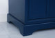 Amber Single Bathroom Vanity, Blue, Blue, 32"