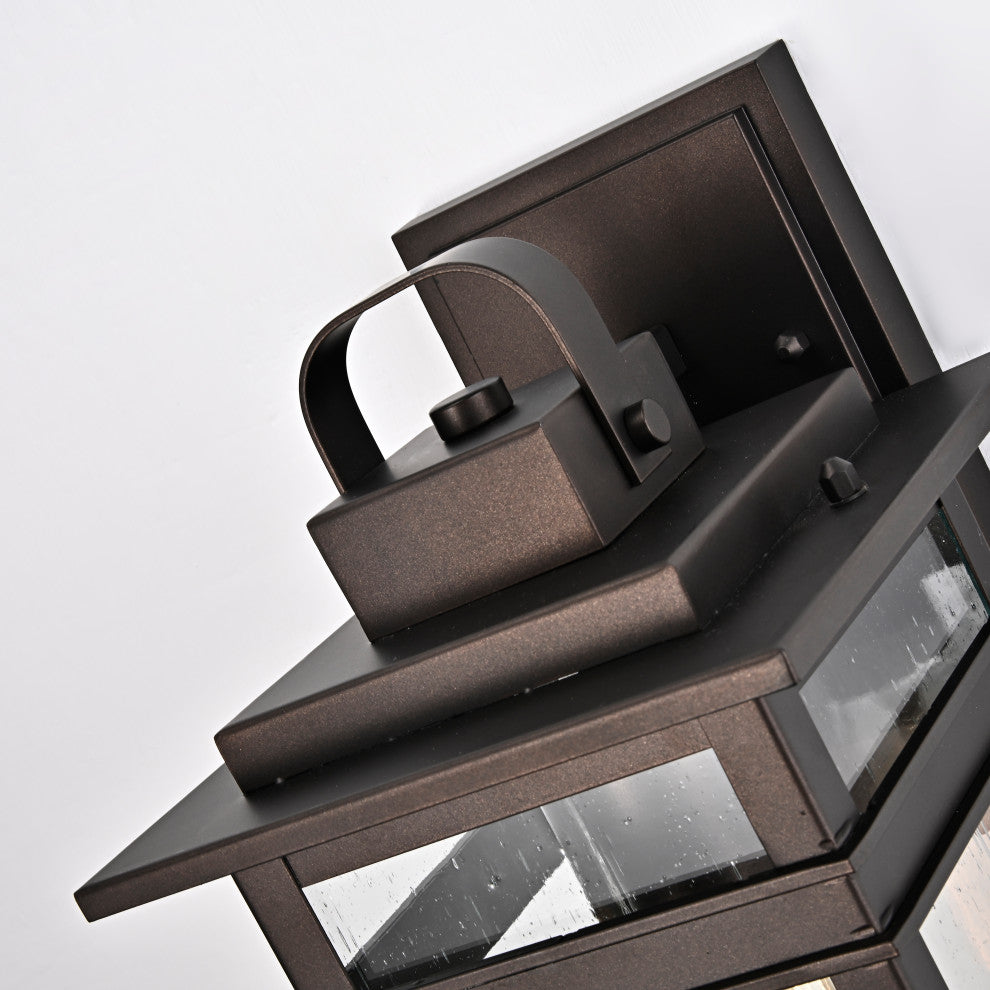 CHLOE Lighting Brian Transitional 1-Light Rubbed Bronze Outdoor Wall Sconce