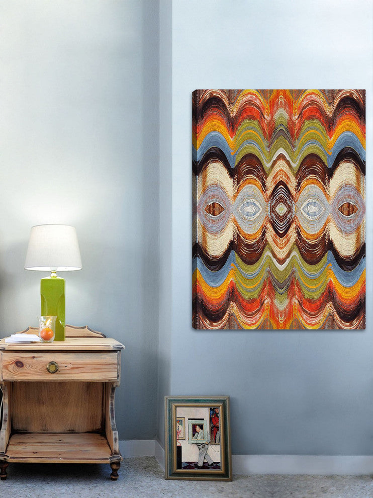 "Wavy Blends V" Painting Print on Canvas by Irena Orlov