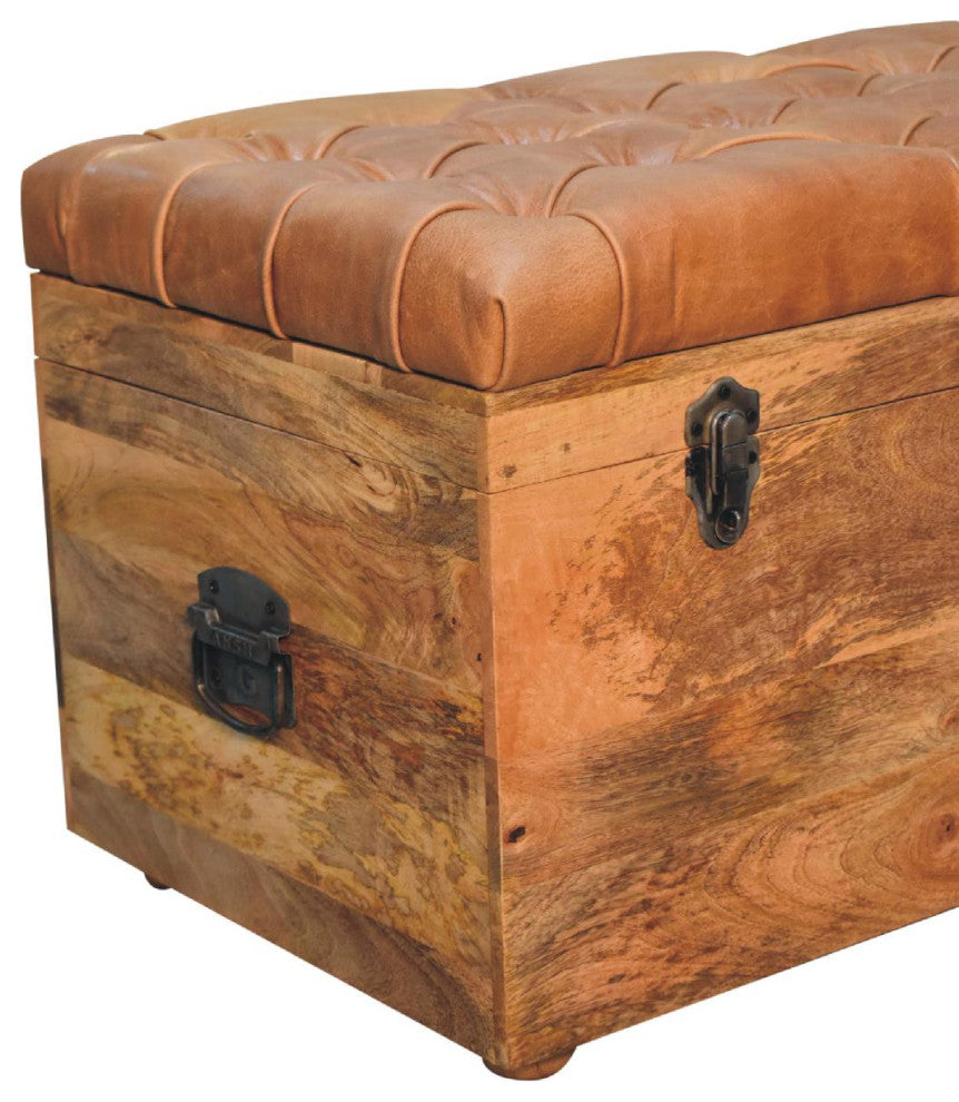 Close-up of side with hardware on white background.