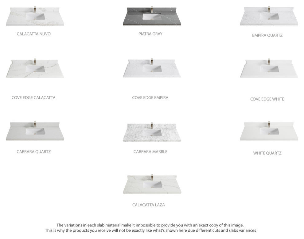 Cambridge 48 Single Sink Bath Vanity in Coventry Gray 2" Carrara Marble