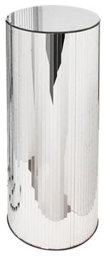 Mirrored Cylindrical Column/Pedestal, 40"