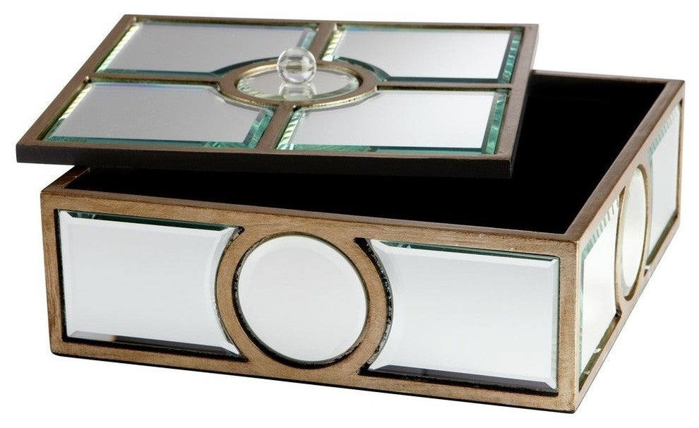 Cyan Design Through The Lens Container, Clear and Gold