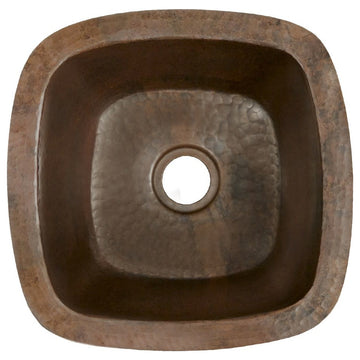 Native Trails CPS47 Rincon 13" Undermount Single Basin Copper Bar - Antique