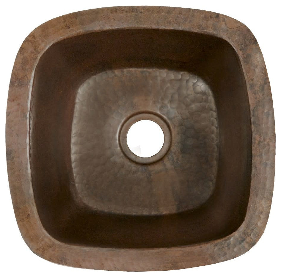 Native Trails CPS47 Rincon 13" Undermount Single Basin Copper Bar - Antique