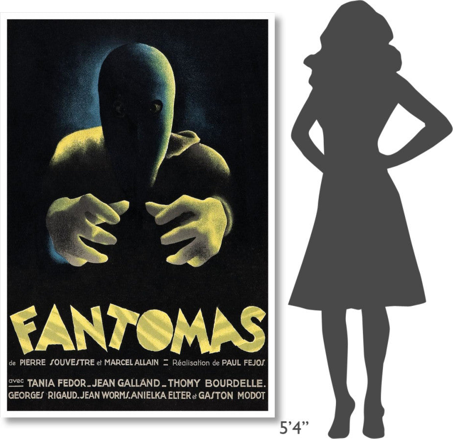 "Vintage Film Posters: Phantoms "Fantomas" Paper Print, 42"x62"