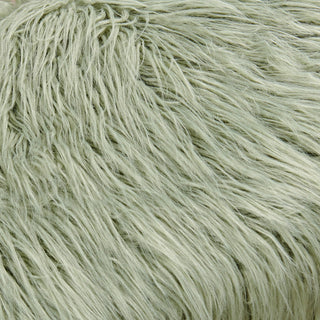 Mongolian Fur Ottoman, Desert Saga, 19''x13''x17''