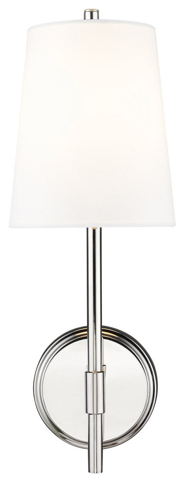 Zlite 816-1S-PN 1-Light Wall Sconce, White