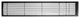 AG10 6"x48" Aluminum Fixed Bar Air Vent Grille With Door, Black-Gloss