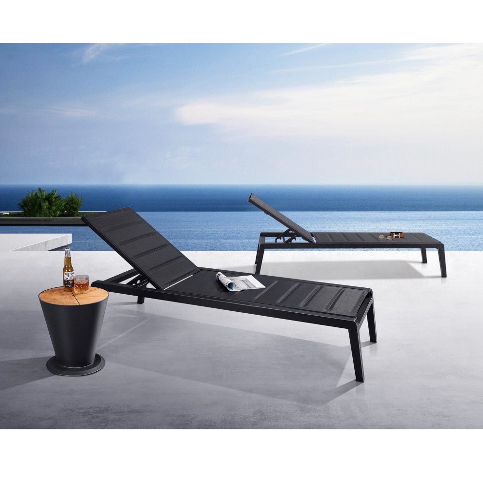 HIGOLD 6977 Emoti  Mesh Outdoor Chaise Lounge Set of 2,Aluminum