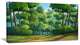 "Green Jungle With Dense Trees" Landscape Wall Art Print, 32"x16"