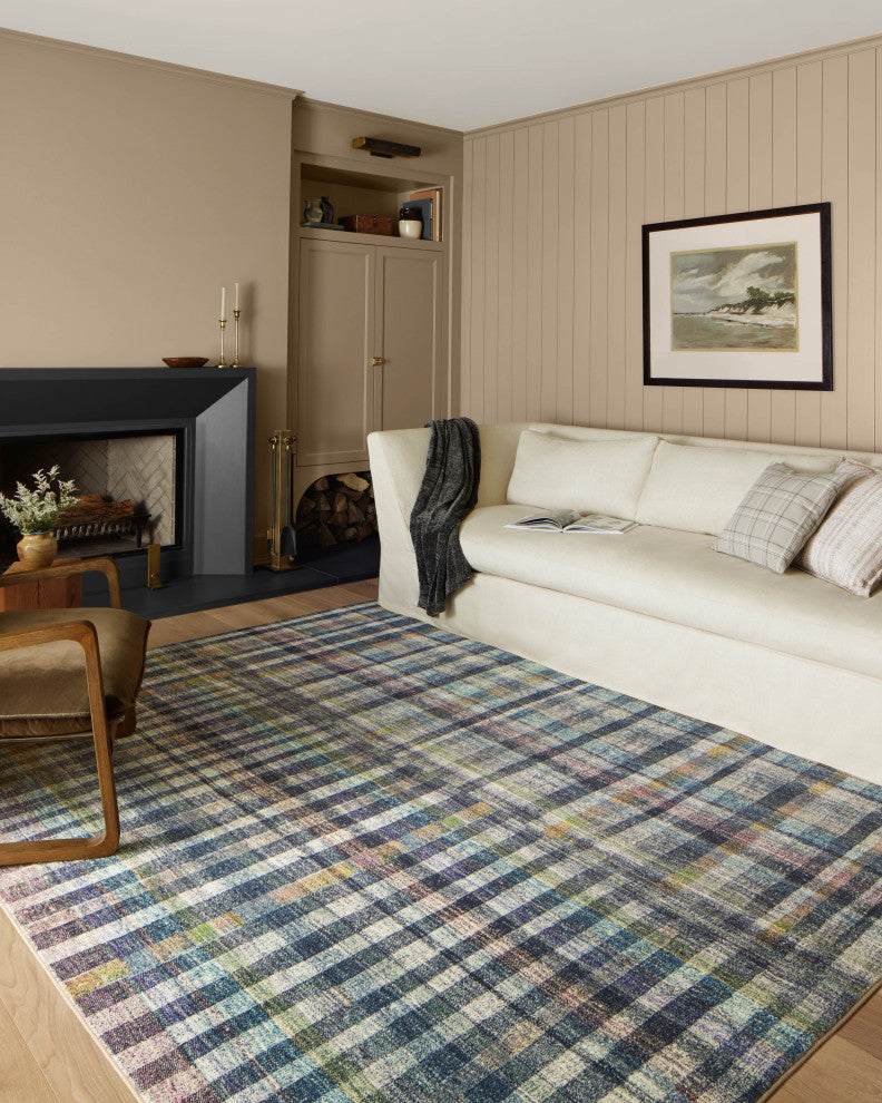 Chris Loves Julia x Loloi Humphrey Plum / Multi 7'-3" x 9'-3" Area Rug
