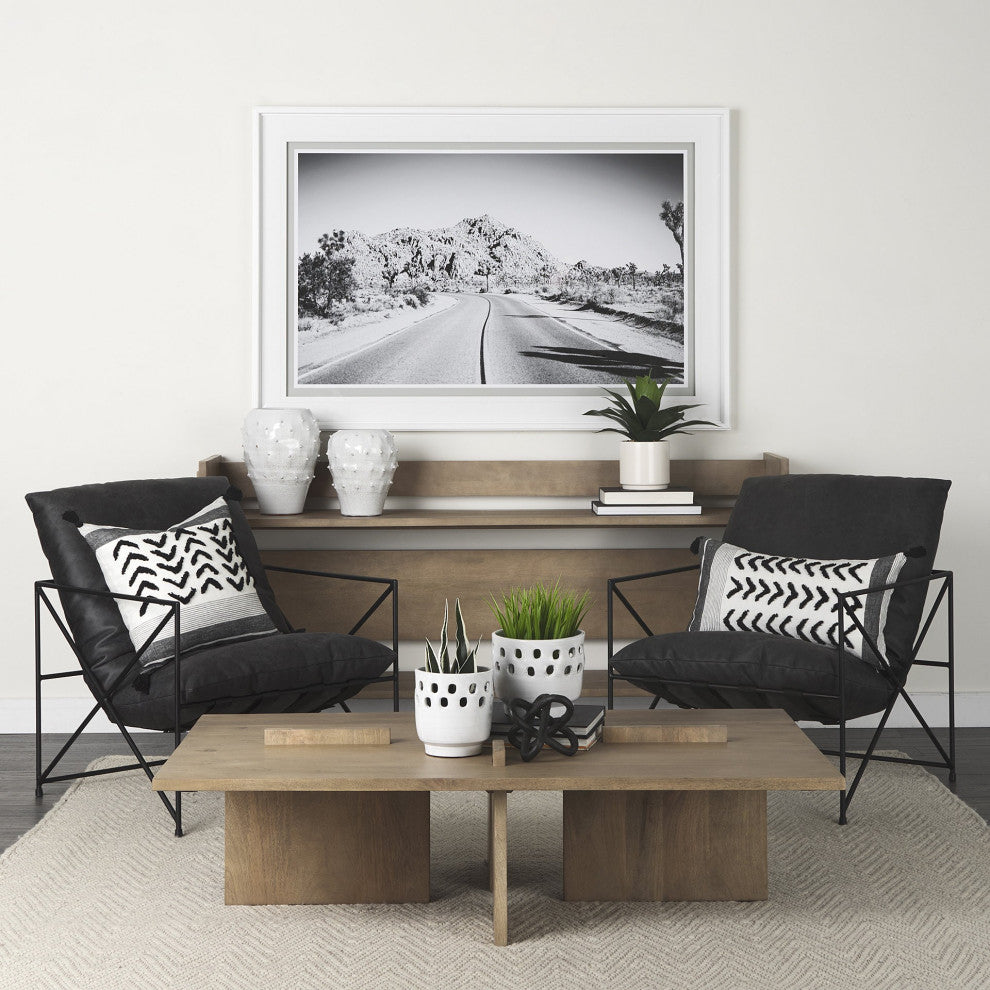 White and Gray Fringed Pillow Cover