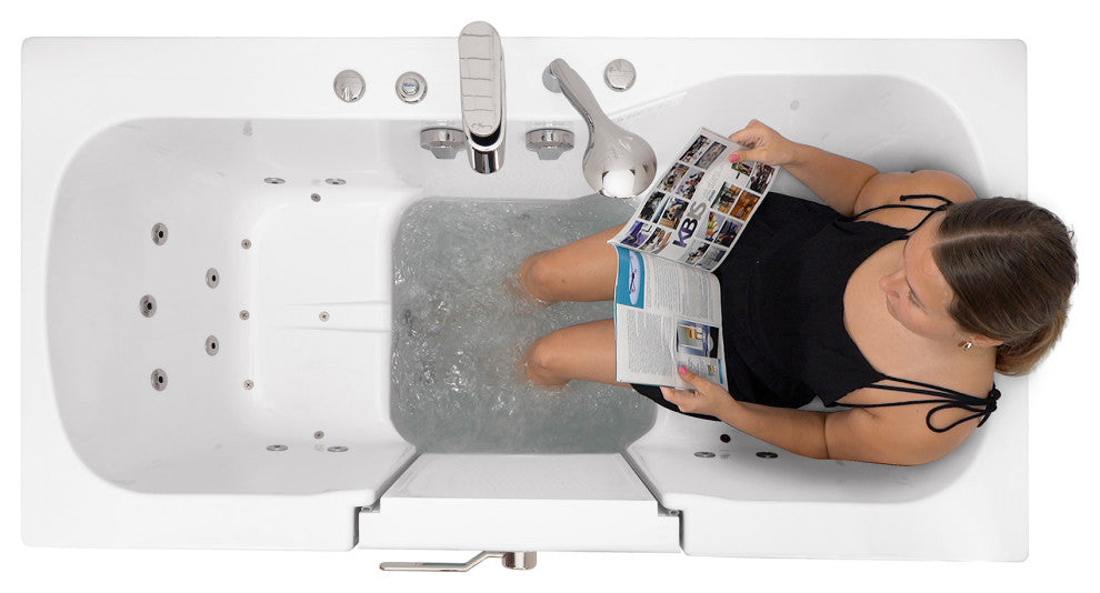 Ella Tub4Two 32"x60" Hydro+Air Massage+Foot Massage Acrylic Two Seat Walk, Tub