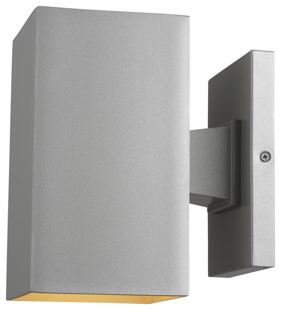 Pohl Medium 1-Light Outdoor Wall Lantern, Painted Brushed Nickel