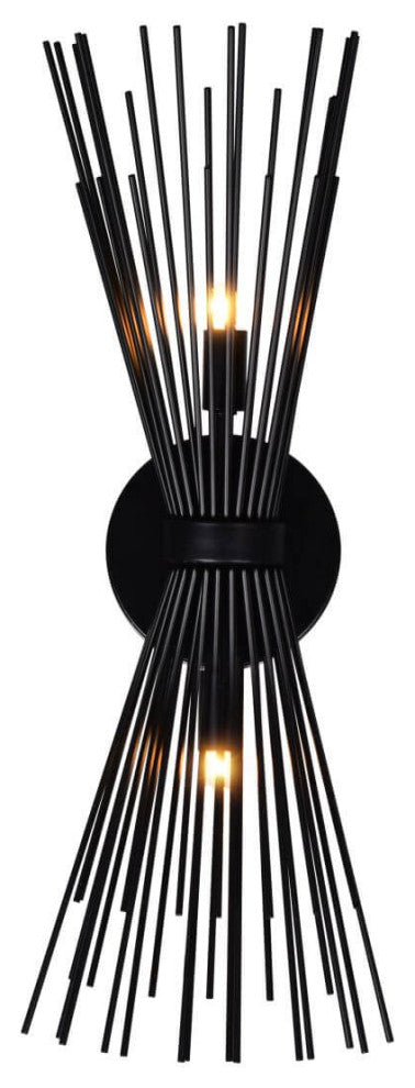 20" Tall Wall Sconce, Black