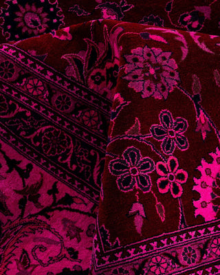 Overdyed, One-of-a-Kind Hand-Knotted Area Rug Pink, 12'0"x16'10"