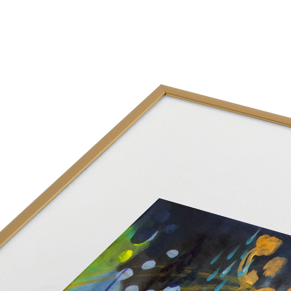 Stephanie Corfee Blue Velvet Metal Framed Art Print