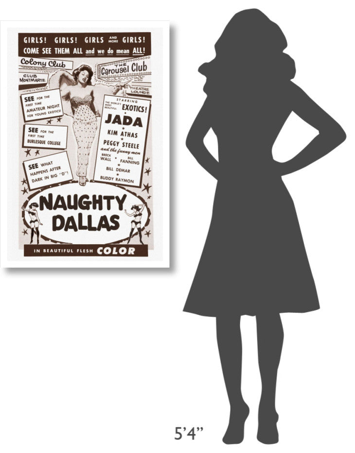 "Vintage Vices: Naughty Dallas" Digital Paper Print by Vintage Vices, 26"x38"