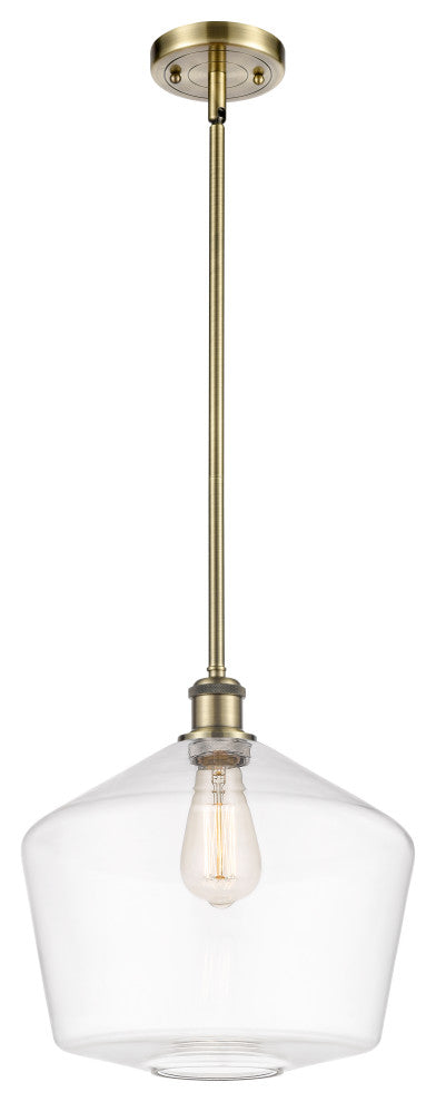 Innovations 516-1S-AB-G652-12-LED 1-Light Mini Pendant, Antique Brass
