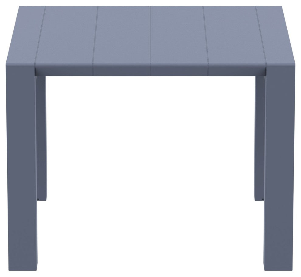 Compamia Vegas 39"-55" Extendable Dining Table, Dark Gray