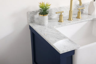 Home Living 22" Farmhouse Blue-Light Bathroom Vanity